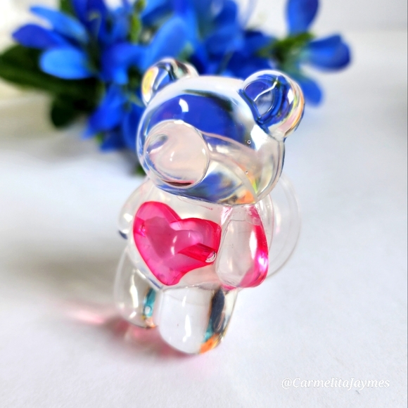 🩷 Pop Socket 🐻 Gummy Bear w/Pink Heart Tummy Pop Socket for Any Phone or Case! - Picture 4 of 6